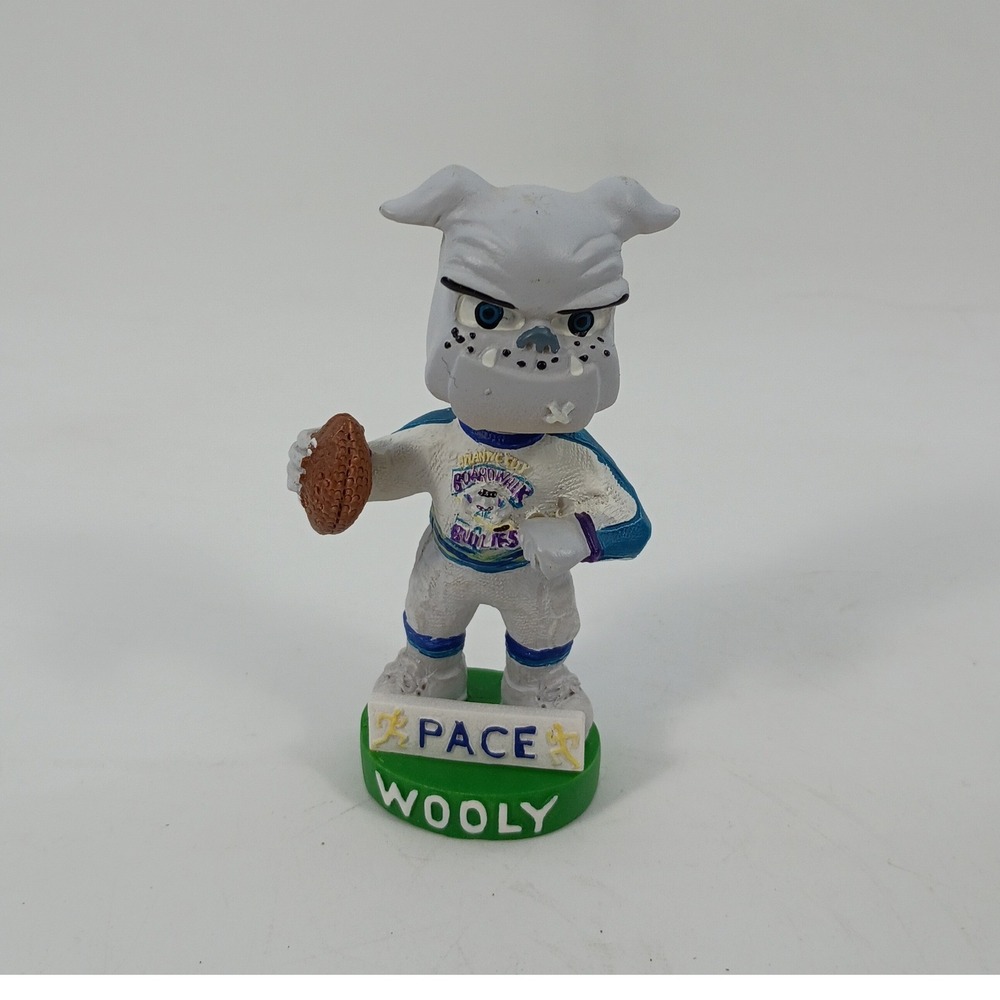 Vintage 2002 Atlantic City Boardwalk Bullies Wooly Bulldog Mini Bobblehead